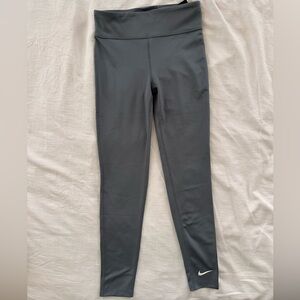 Nike Gray High-Waisted Leggings girls size 10